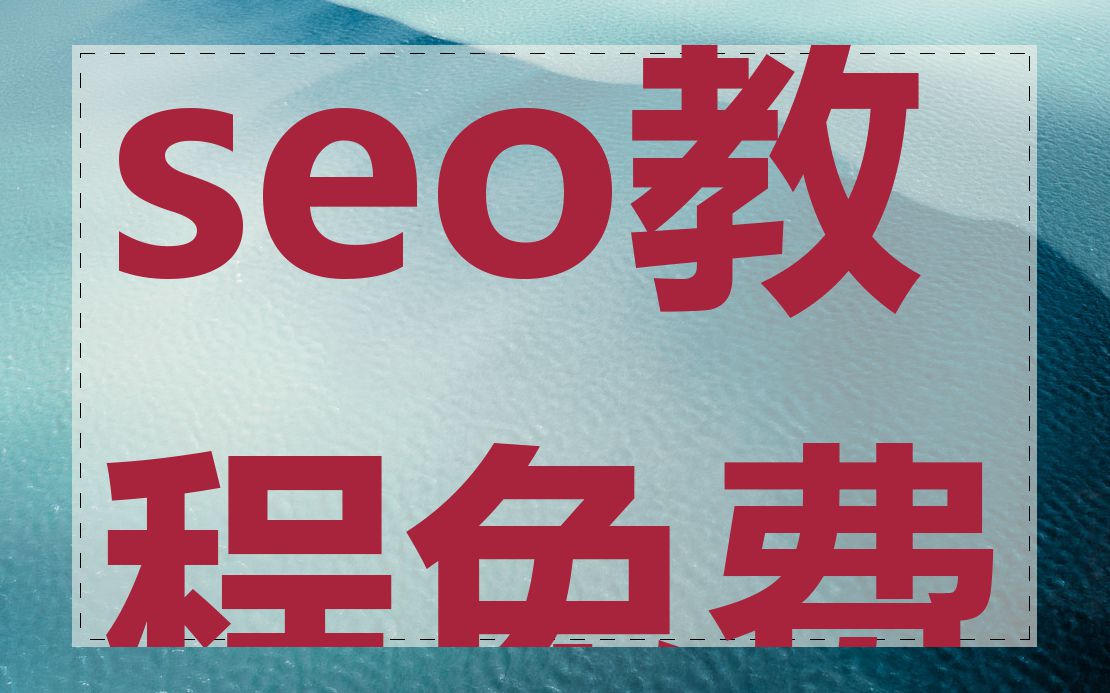 seo教程免费