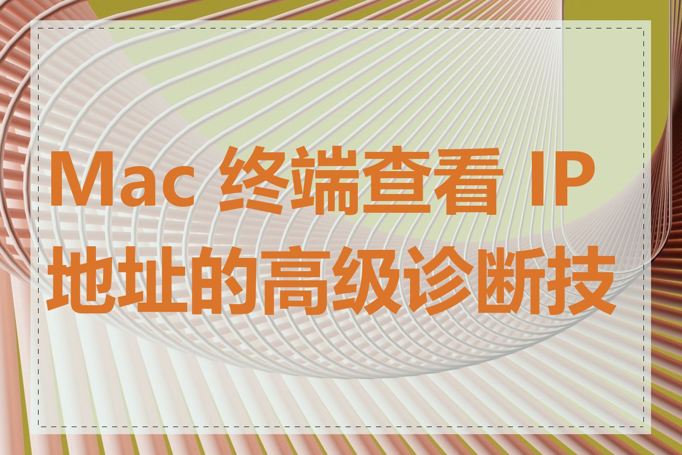 Mac 终端查看 IP 地址的高级诊断技巧