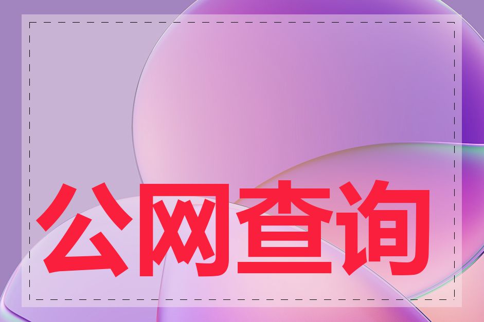 公网查询网站有哪些