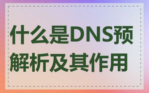 什么是DNS预解析及其作用