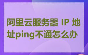 阿里云服务器 IP 地址ping不通怎么办