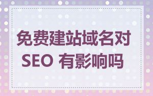 免费建站域名对 SEO 有影响吗