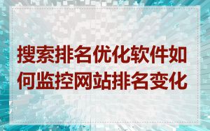 搜索排名优化软件如何监控网站排名变化