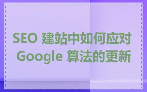 SEO 建站中如何应对 Google 算法的更新