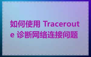 如何使用 Traceroute 诊断网络连接问题