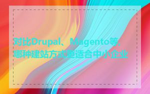 对比Drupal、Magento等,哪种建站方式更适合中小企业