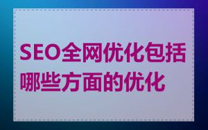 SEO全网优化包括哪些方面的优化