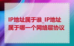 IP地址属于谁_IP地址属于哪一个网络层协议