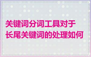 关键词分词工具对于长尾关键词的处理如何