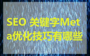 SEO 关键字Meta优化技巧有哪些