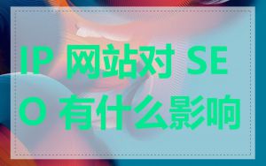 IP 网站对 SEO 有什么影响