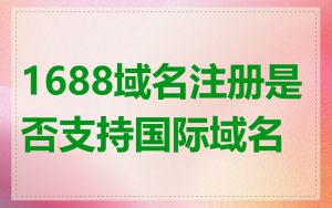 1688域名注册是否支持国际域名