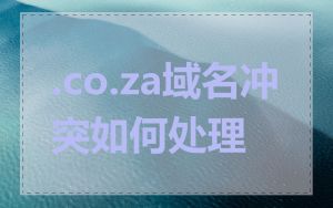 .co.za域名冲突如何处理