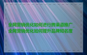 全网营销优化如何进行跨渠道推广_全网营销优化如何提升品牌知名度