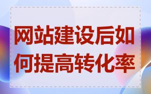 网站建设后如何提高转化率