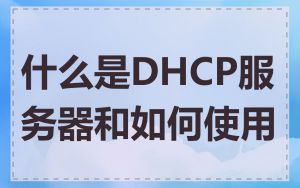 什么是DHCP服务器和如何使用