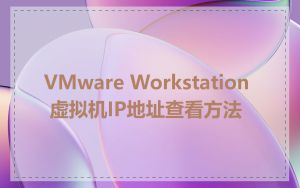 VMware Workstation 虚拟机IP地址查看方法