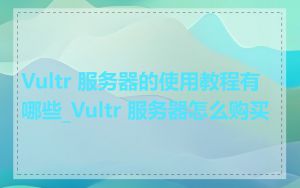 Vultr 服务器的使用教程有哪些_Vultr 服务器怎么购买