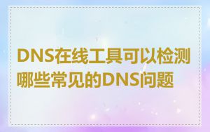 DNS在线工具可以检测哪些常见的DNS问题