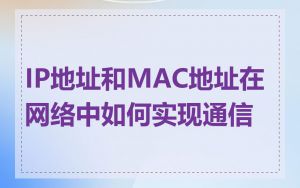 IP地址和MAC地址在网络中如何实现通信