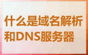 什么是域名解析和DNS服务器