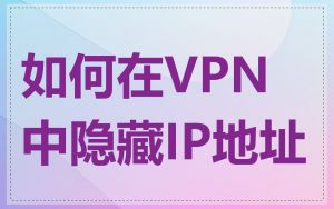 如何在VPN中隐藏IP地址