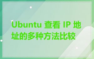 Ubuntu 查看 IP 地址的多种方法比较