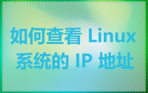 如何查看 Linux 系统的 IP 地址