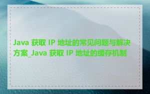 Java 获取 IP 地址的常见问题与解决方案_Java 获取 IP 地址的缓存机制