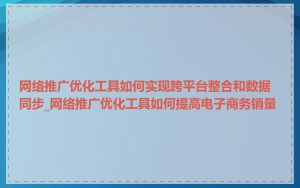 网络推广优化工具如何实现跨平台整合和数据同步_网络推广优化工具如何提高电子商务销量