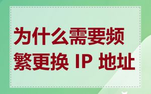 为什么需要频繁更换 IP 地址