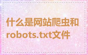 什么是网站爬虫和robots.txt文件