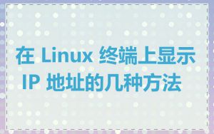 在 Linux 终端上显示 IP 地址的几种方法