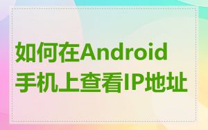 如何在Android手机上查看IP地址