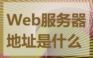 Web服务器地址是什么