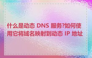 什么是动态 DNS 服务?如何使用它将域名映射到动态 IP 地址