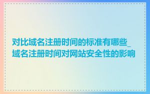 对比域名注册时间的标准有哪些_域名注册时间对网站安全性的影响