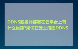 DDNS服务器部署在云平台上有什么优势?如何在云上搭建DDNS