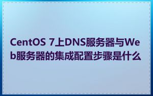 CentOS 7上DNS服务器与Web服务器的集成配置步骤是什么