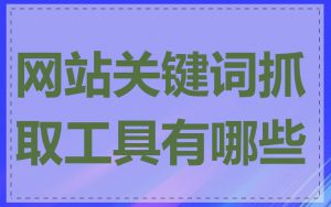 网站关键词抓取工具有哪些