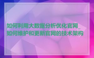 如何利用大数据分析优化官网_如何维护和更新官网的技术架构