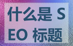 什么是 SEO 标题