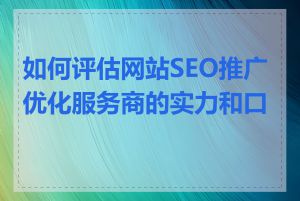 如何评估网站SEO推广优化服务商的实力和口碑