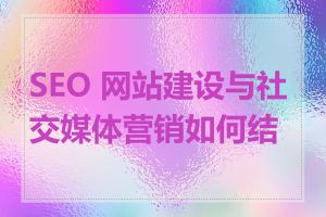 SEO 网站建设与社交媒体营销如何结合