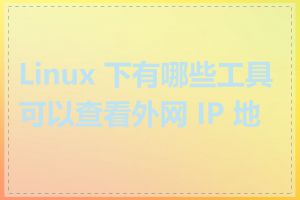 Linux 下有哪些工具可以查看外网 IP 地址