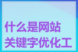 什么是网站关键字优化工具