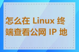 怎么在 Linux 终端查看公网 IP 地址