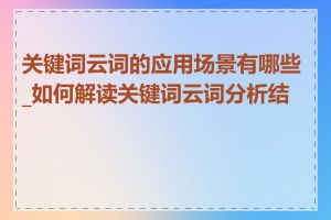 关键词云词的应用场景有哪些_如何解读关键词云词分析结果