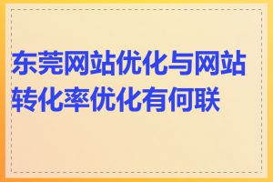 东莞网站优化与网站转化率优化有何联系