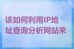 该如何利用IP地址查询分析网站来源